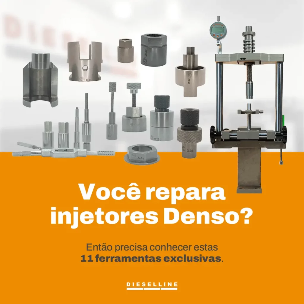 11 ferramentas especiais para o reparo de injetores Denso